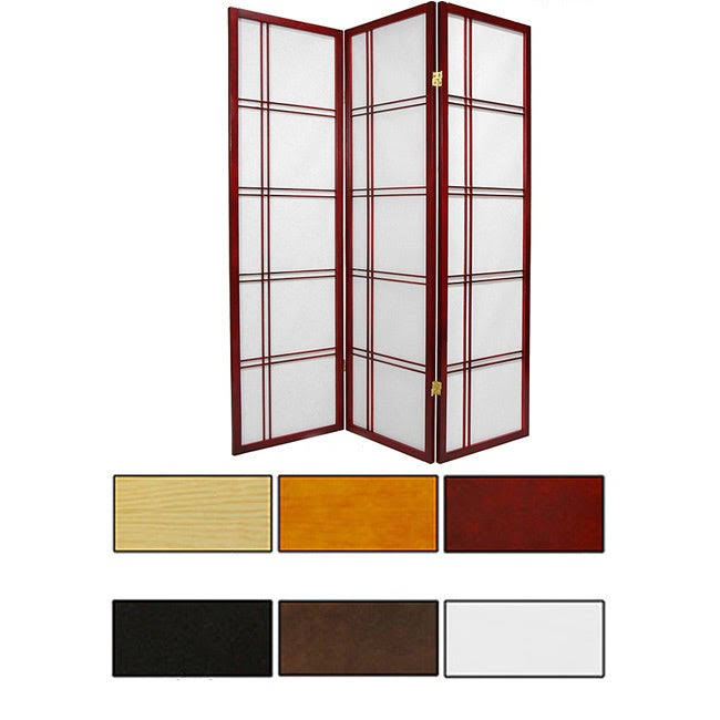 White 4 Panel Shoji Screen B7200