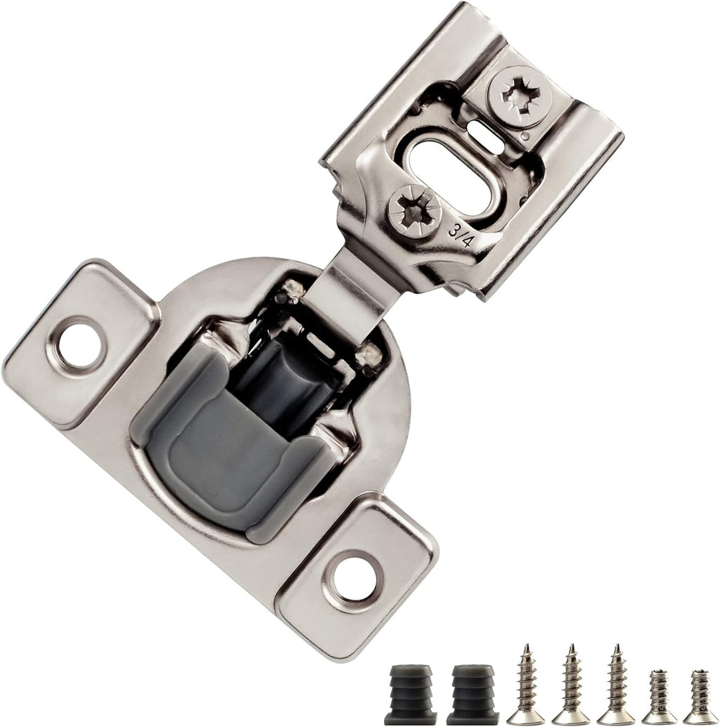 50 Pack Soft Close Cabinet Hinges, 105 Degree, 3 Way Adjustability M76323