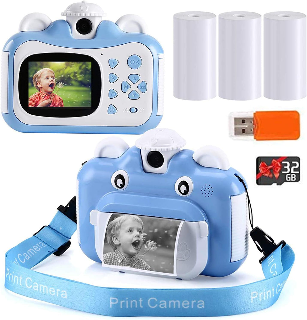 HD 1080p Digital Camera with 3 Print Paper and 32GB Card M187