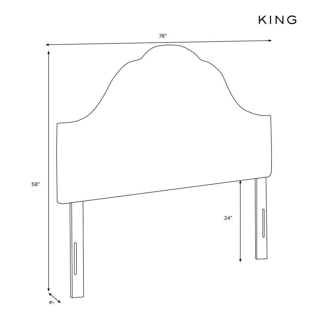 Pink Cream Arched Headboard K825