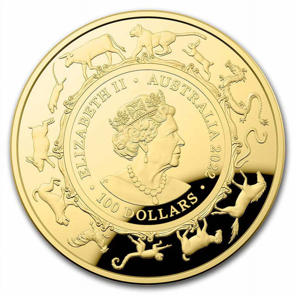 1 oz Gold Lunar Year of the Tiger Domed Proof Coin I144
