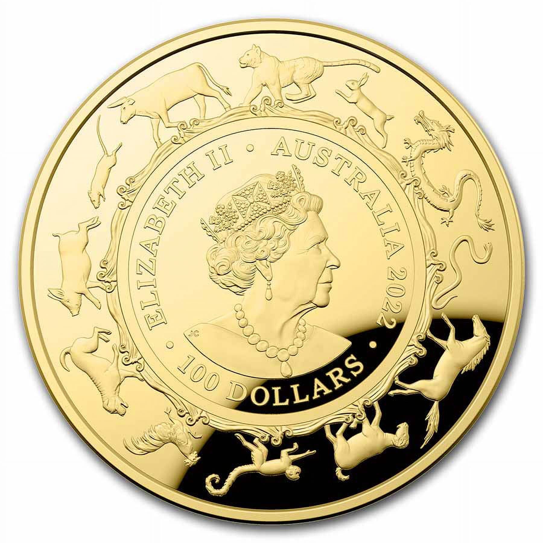 1 oz Gold Lunar Year of the Tiger Domed Proof Coin I144