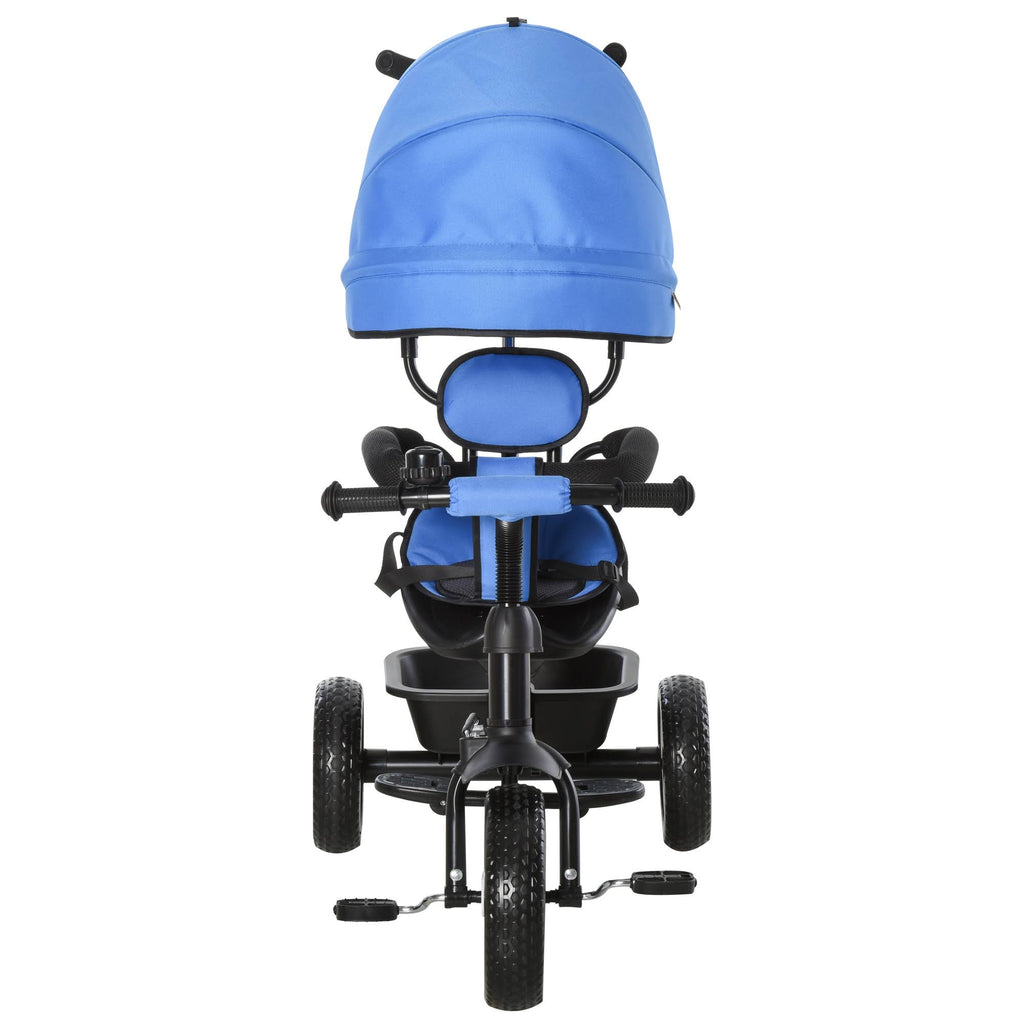 2 in 1 Baby Tricycle Stroller with Adjustable Canopy Detachable Guardrail Safety Belt V70300