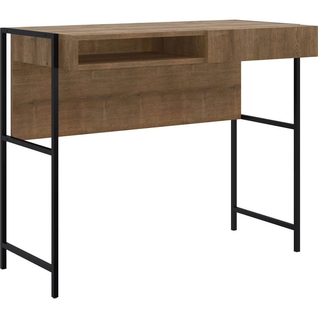 Walnut Engineered Wood Office Desk Z74104