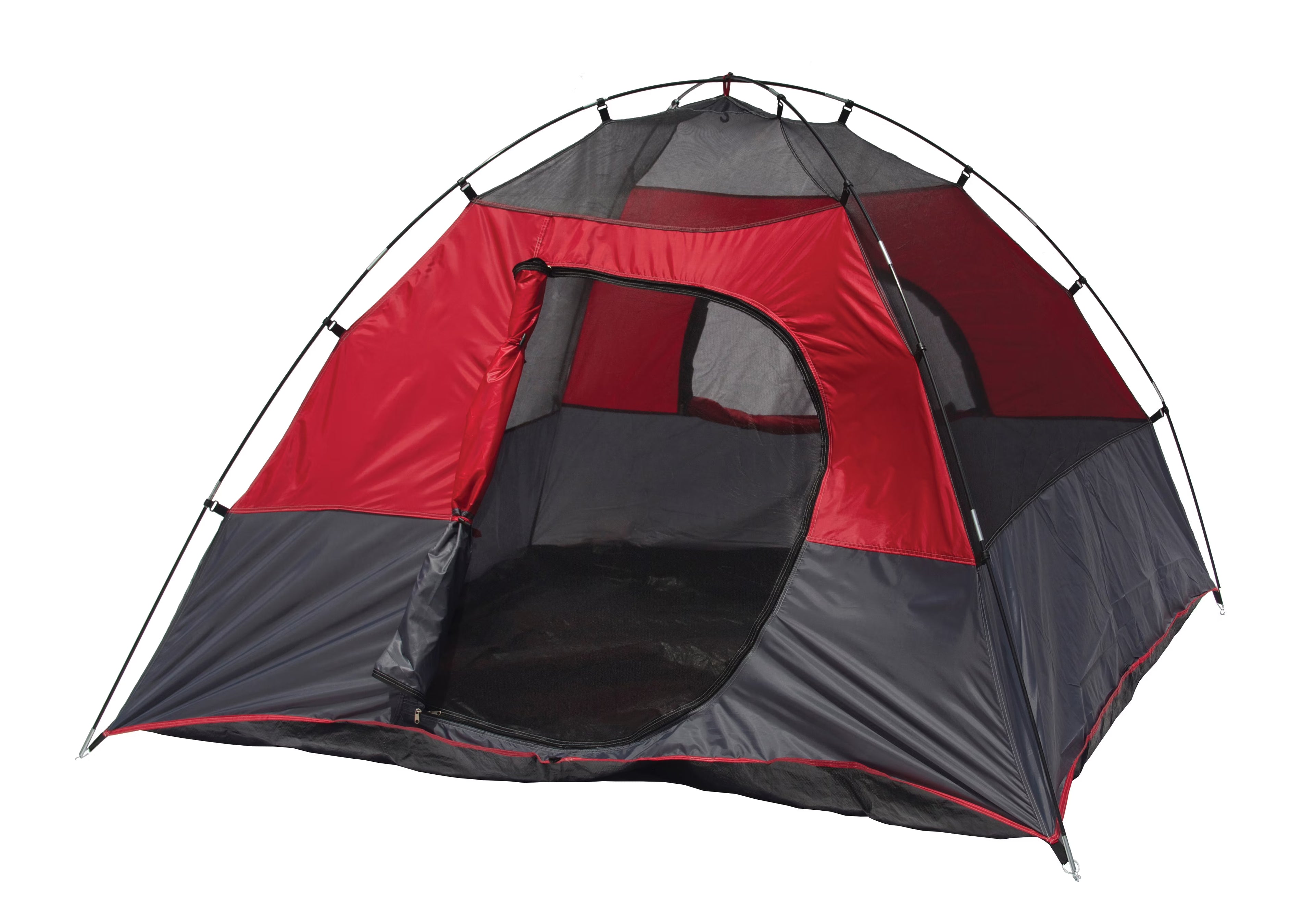 Red & Black 3-Person Dome Tent U835752