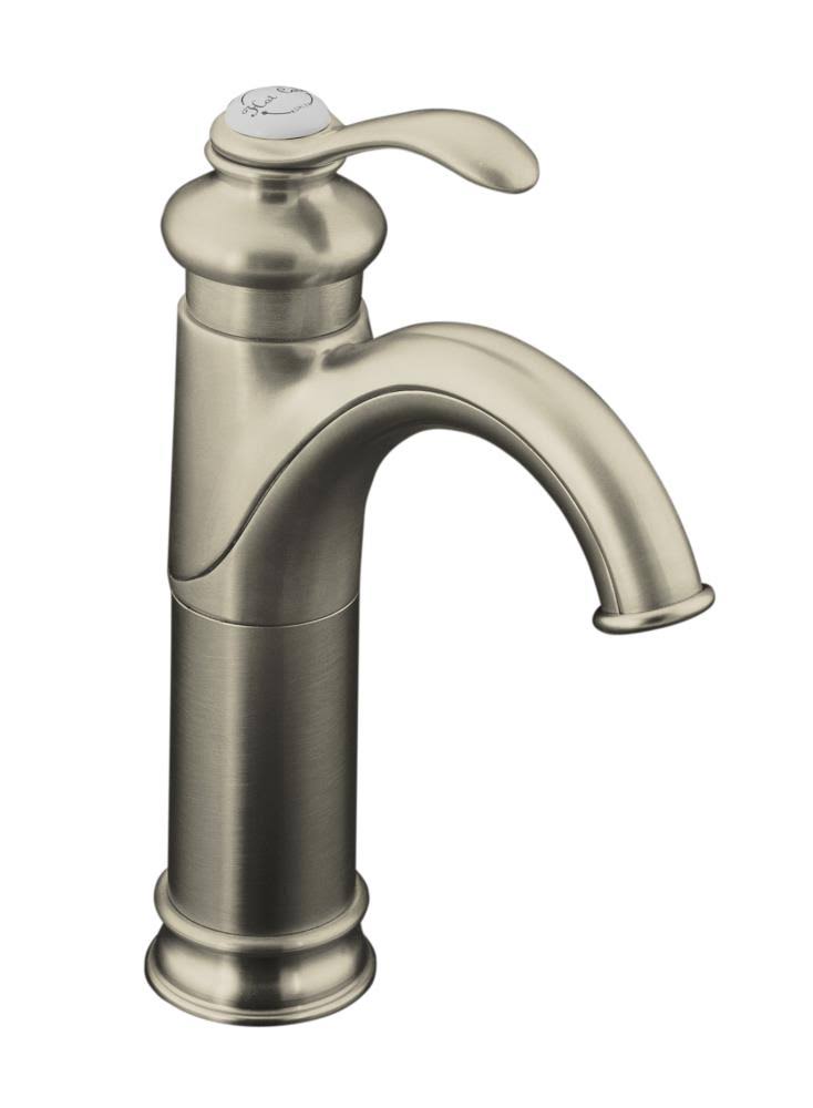 Brushed Nickel Single Hole Bathroom Faucet D1686