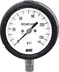 Solid Front Pressure Gauge with 125mm Dial, 1/2NPT(M), Bottom Connection, 0~160psi, 0.5% Accuracy Y12986