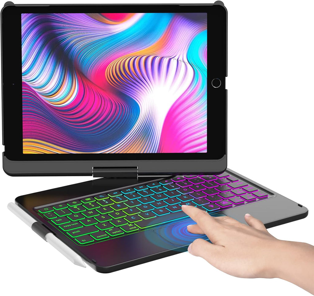 10 Color Backlit 360 Rotatable Keyboard Case Y981298