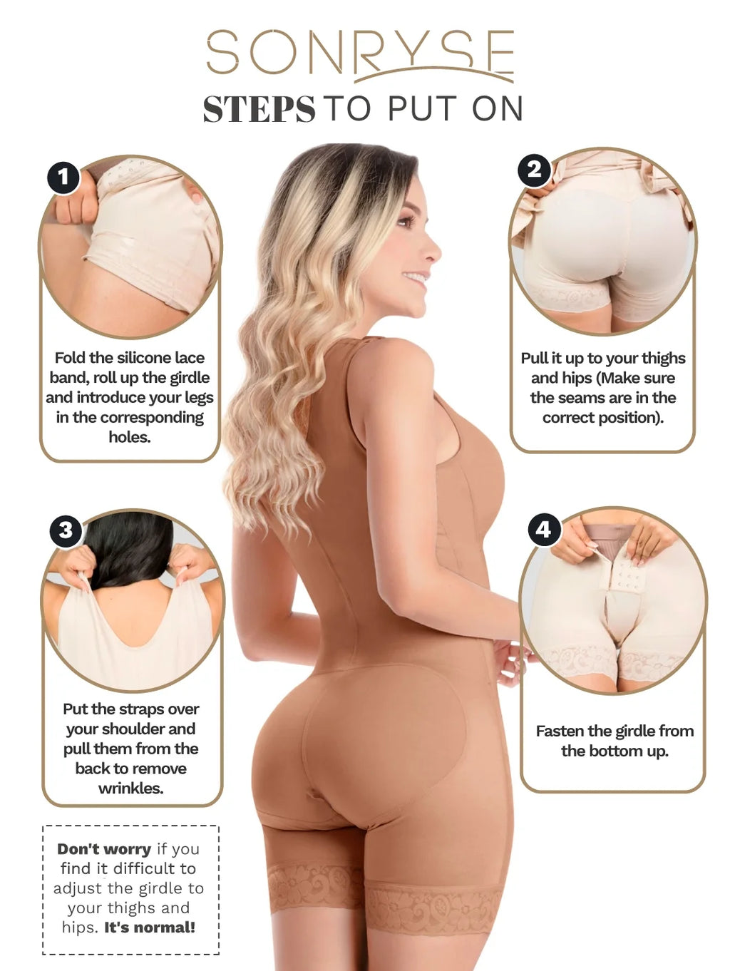 Beige XS Postpartum Body Shaper Girdle V33994