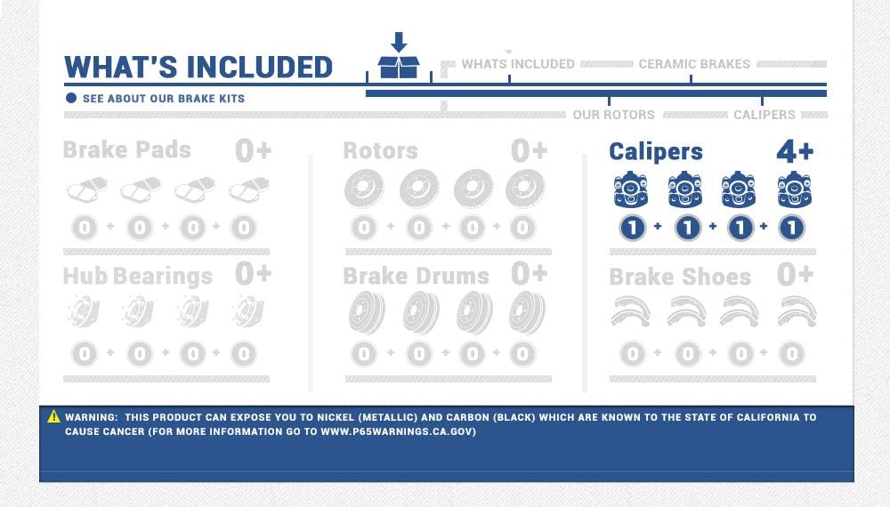 Red Powder Coated Caliper Assembly Set Kit O6331