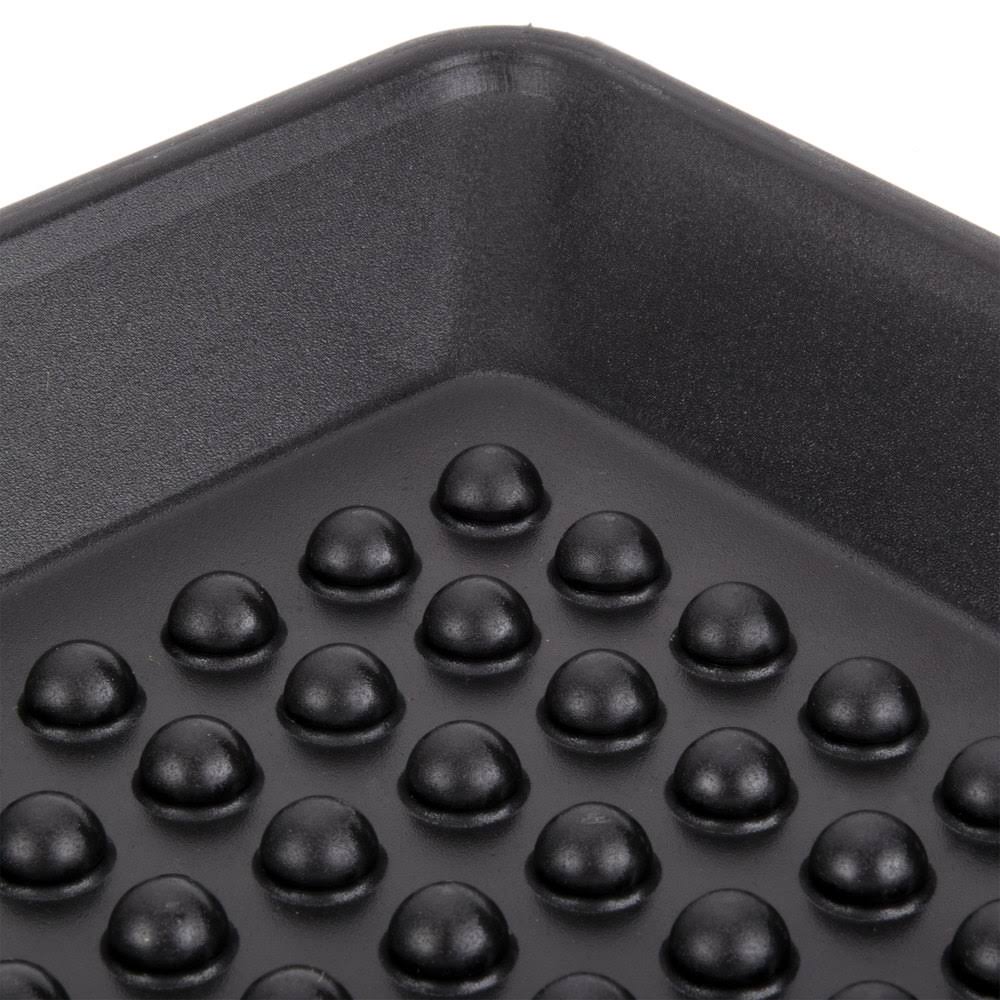 Charcoal Polypropylene Pizza Tray - 12/Case V9918