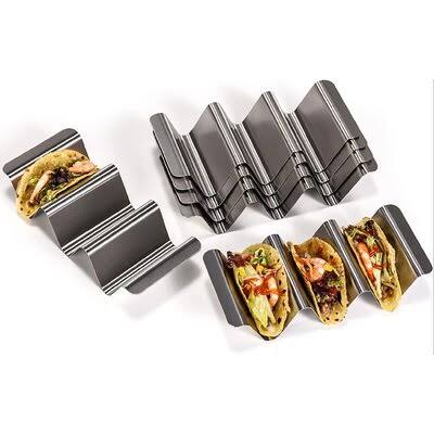18/8 Stainless Steel Taco Holder Stand Set of 6 H161