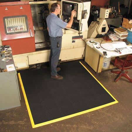 Antifatigue Mat, Black, 3Ft. x 3Ft. U5072