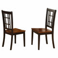 Black Cherry Wooden Seat Dining Chair Set of 2 T571508