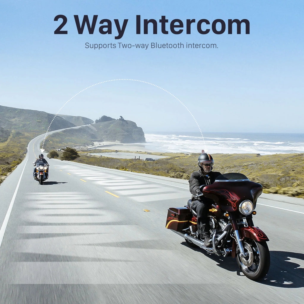 Motorcycle Bluetooth Headset Helmet Intercom Wireless Communication I63419
