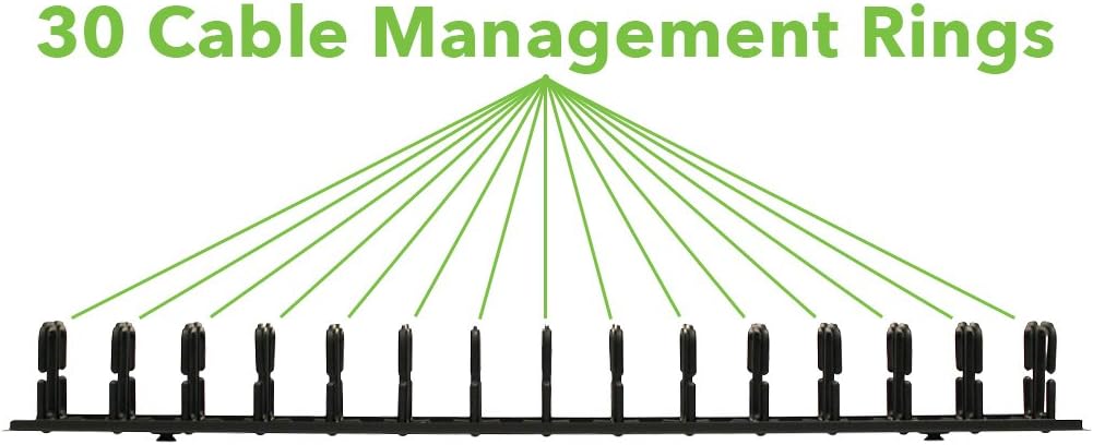 2 Channel Plastic Vertical Cable Manager 34 Inch X20042
