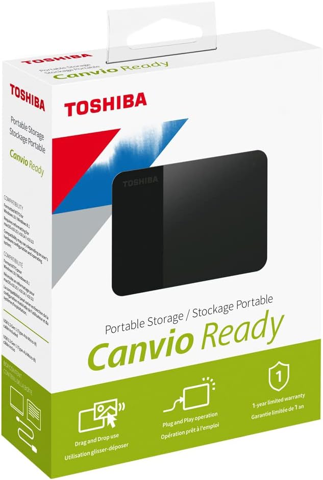 1TB Black External Hard Drive D809741