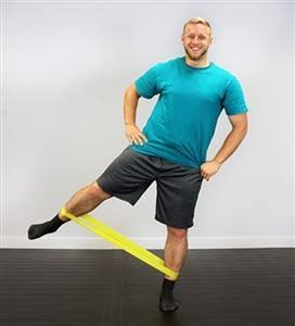 5-Piece Band Exercise Loop Set (10x22), Yellow Red Green Blue Black, 10 Sets K532