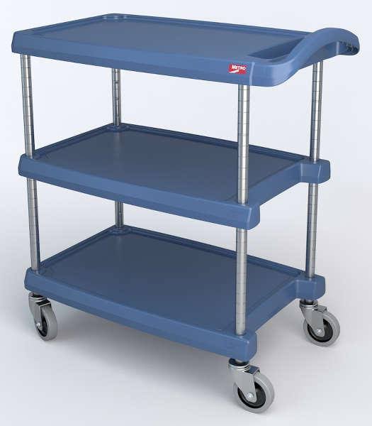 3-Shelf Utility Cart with Microban F696