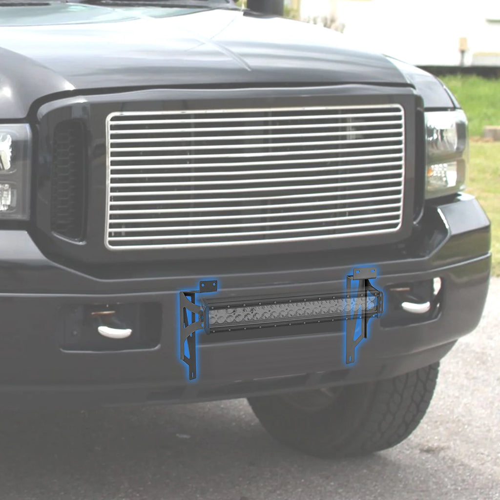22" LED Light Bar Bumper Bracket Wire Kit U153