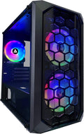 Micro-ATX Gaming Case with Tempered Glass Panel, Black Frame, Pack of 2 B92152