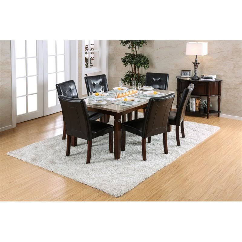 Brown Cherry Wood Rectangle Dining Table V5980