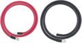 4 AWG Pure Copper Battery Cables, 8ft, Red/Black Set, 3/8” Lugs, Pack of 2 N12923