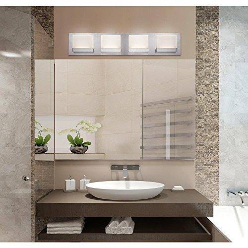 4-Light Brushed Nickel LED Bath Bar Light C366118