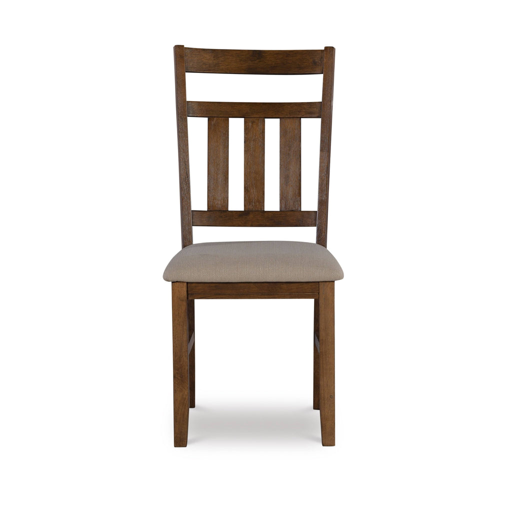 Smokey White Rustic Farmhouse Dining Chair Set of 2 D5249