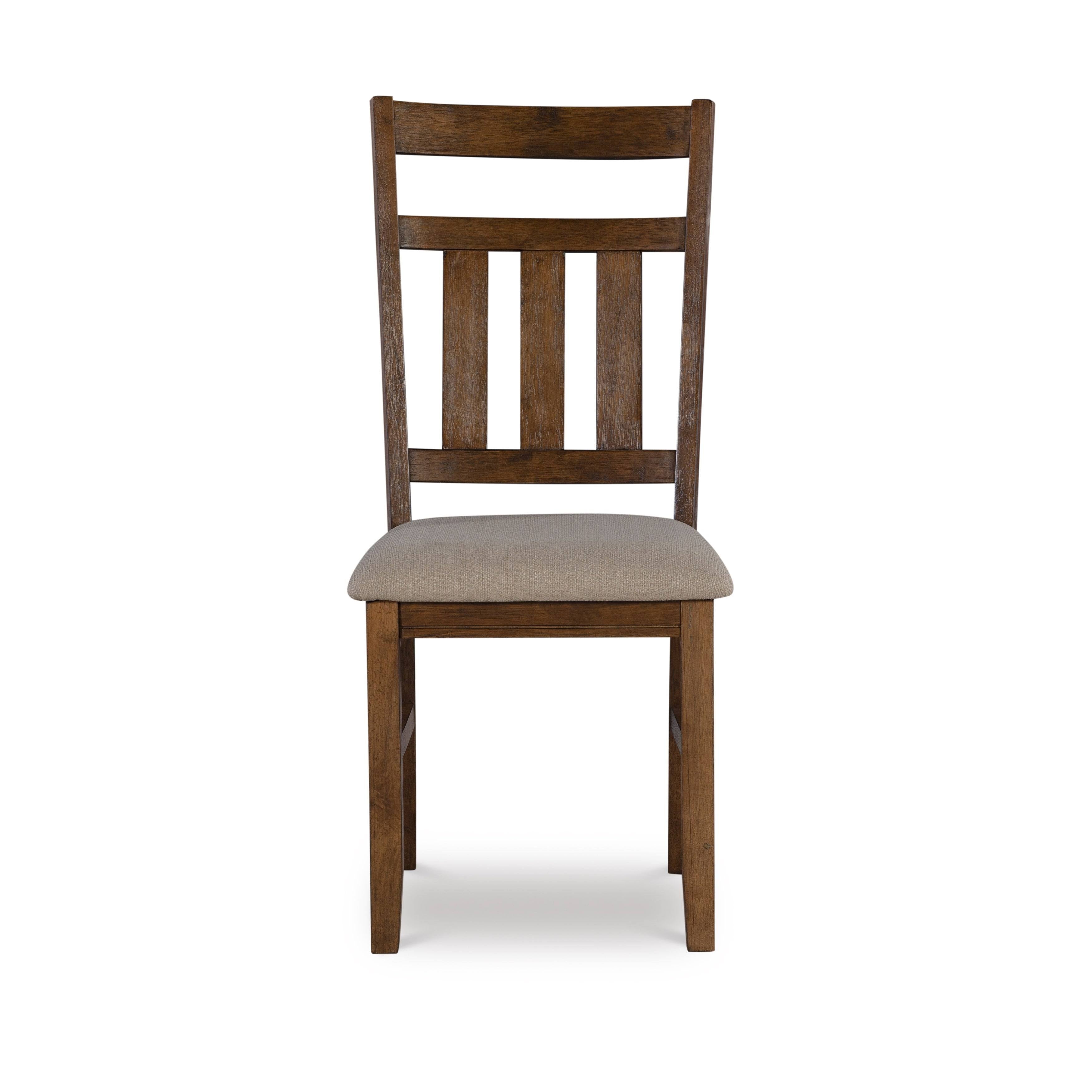 Smokey White Rustic Farmhouse Dining Chair Set of 2 D5249