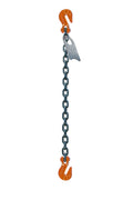 3/8" x 5' Single Leg Chain Sling with Grab Hooks Z426