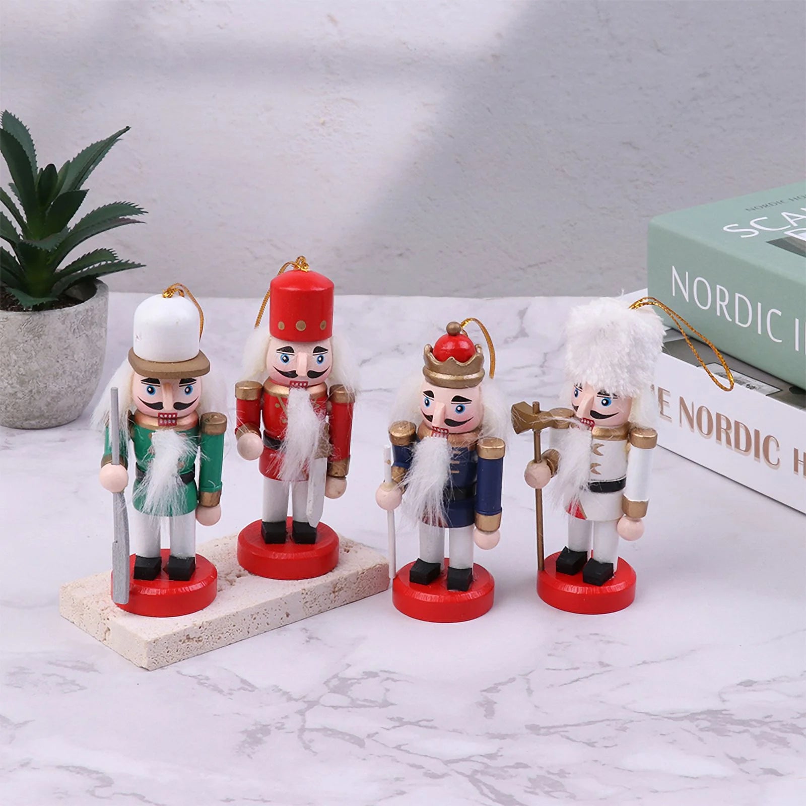 Mini Wooden Nutcracker Doll Soldier Ornament F12700