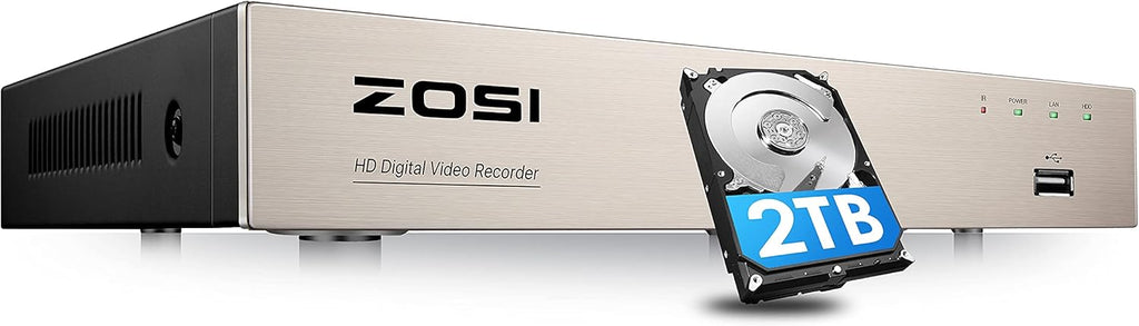 8CH 5MP Lite Surveillance DVR Recorder with 2TB Hard Drive X196