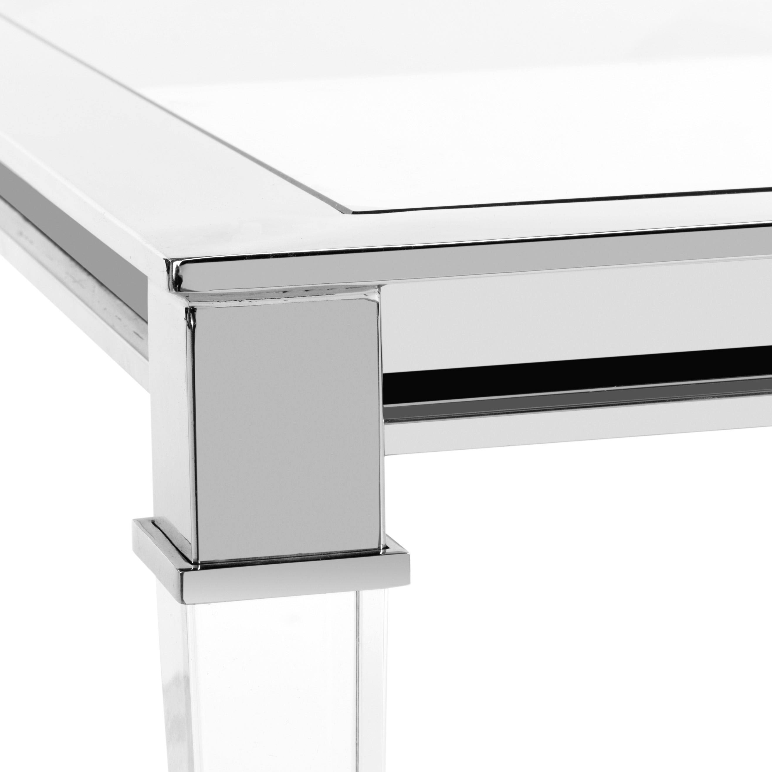 Silver Acrylic Coffee Table L1938