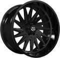 20x12 8x6.5" -44mm Black Wheel Rim 20" Y692
