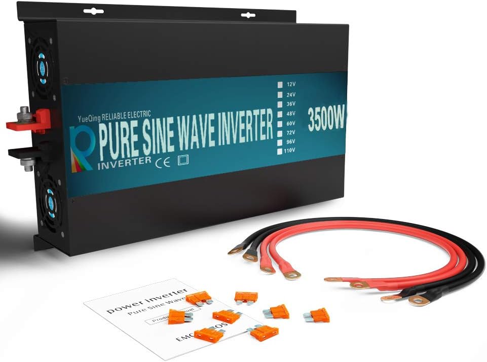 3500W Pure Sine Wave Power Inverter 24V DC to 120V AC Converter N9836