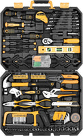 168 Piece Socket Wrench Hand Tool Kit with Plastic Toolbox E514215