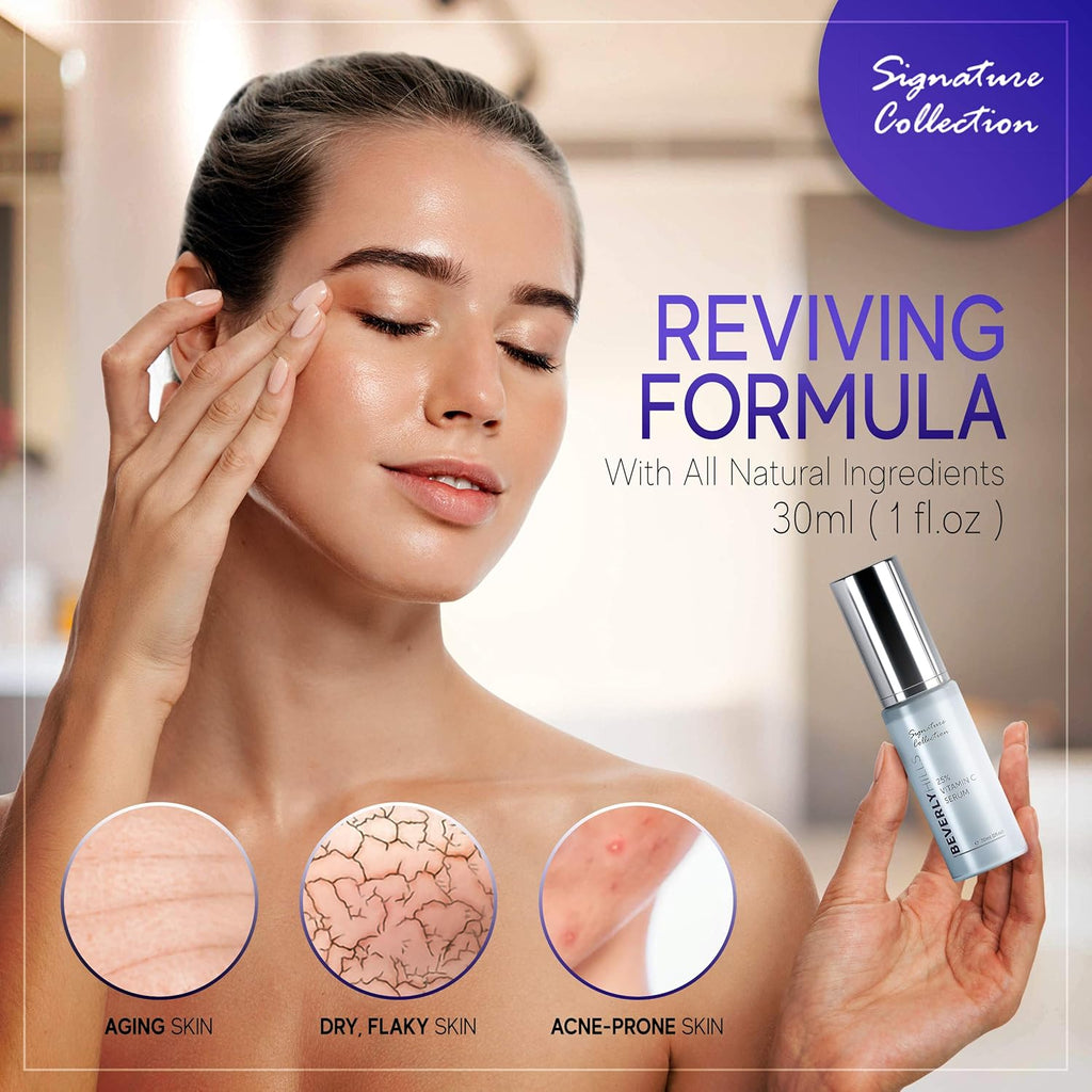Retinol Serum (2%), Vitamin C Serum (25%), and Anti Wrinkle Cream Pack of 2 F306