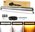 Curved Amber White Strobe LED Light Bar 50 Inch 288W I4849