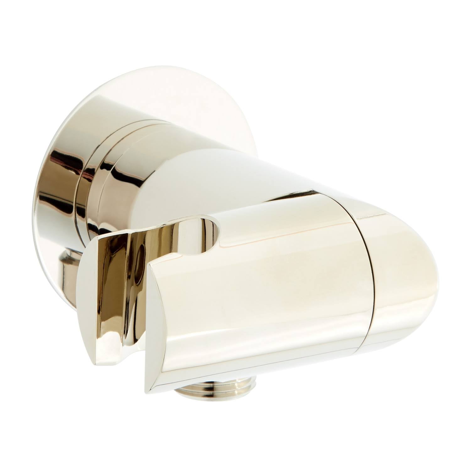 Polished Nickel Swivel Water Supply Elbow and Bracket for Hand Shower S834