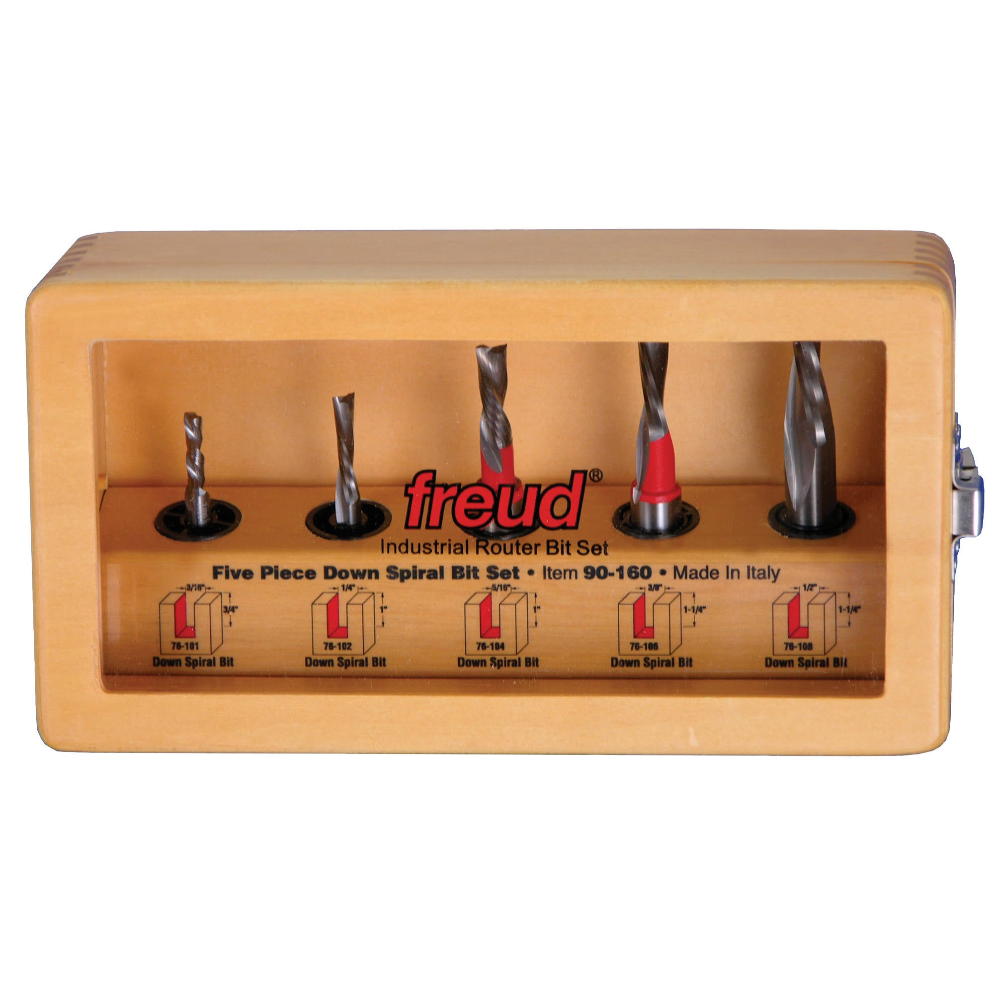 5 Piece Down Spiral Bit Set K1186