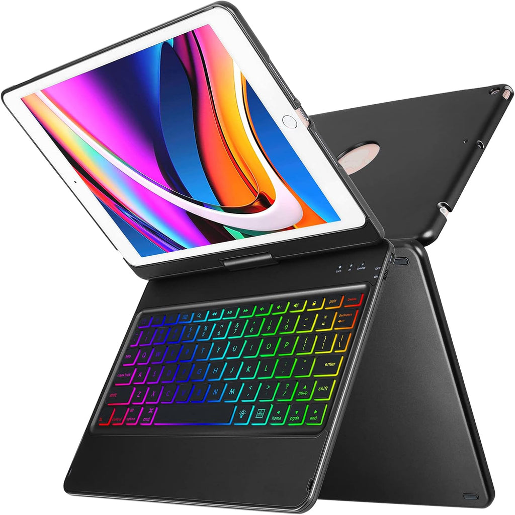 10 Color Backlit 360 Rotatable Keyboard Case Y981298