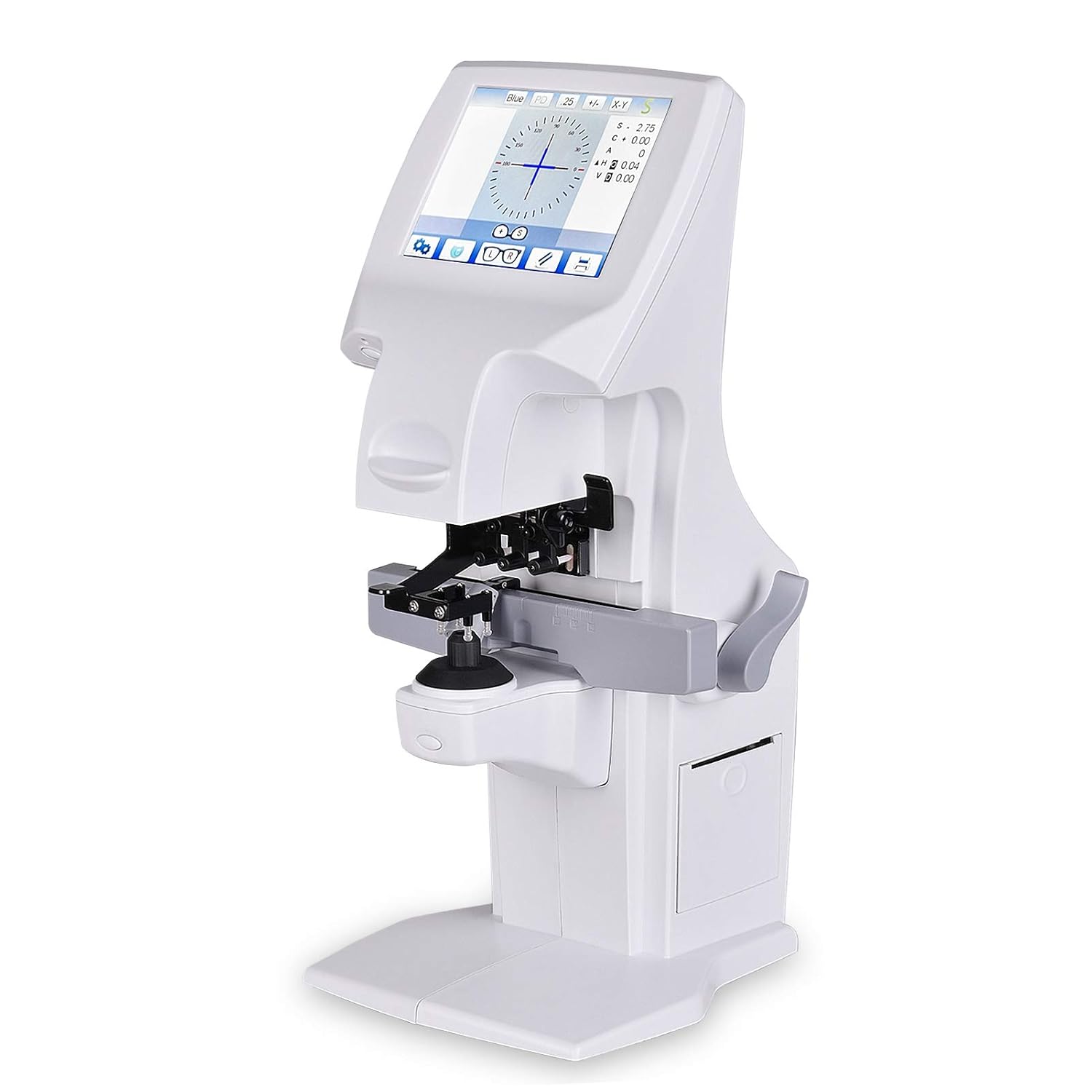 LCD Colorful Touch Screen Digital Auto Lensmeter with PD/UV/Printer V180081