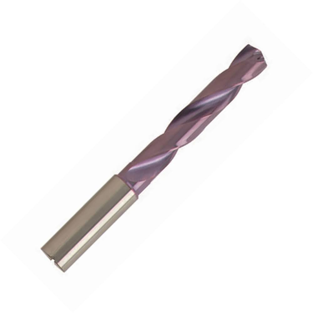Carbide Coolant Fed Drill, Reinforced Straight Shank, 36mm LOC P306950