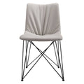 Grey Leatherette Dining Chair (Set of 2) Y171