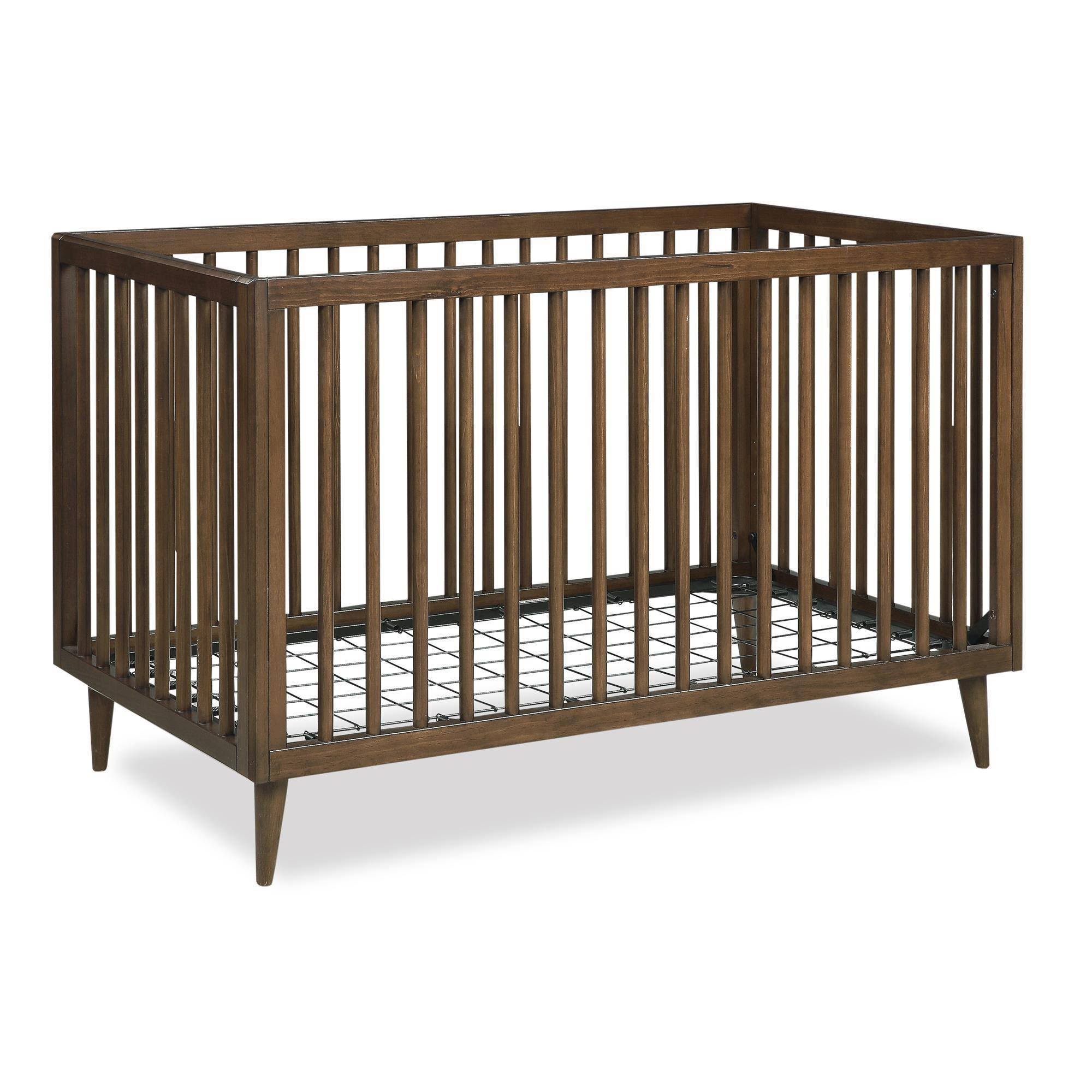 Walnut 3-in-1 Convertible Baby Crib D934419