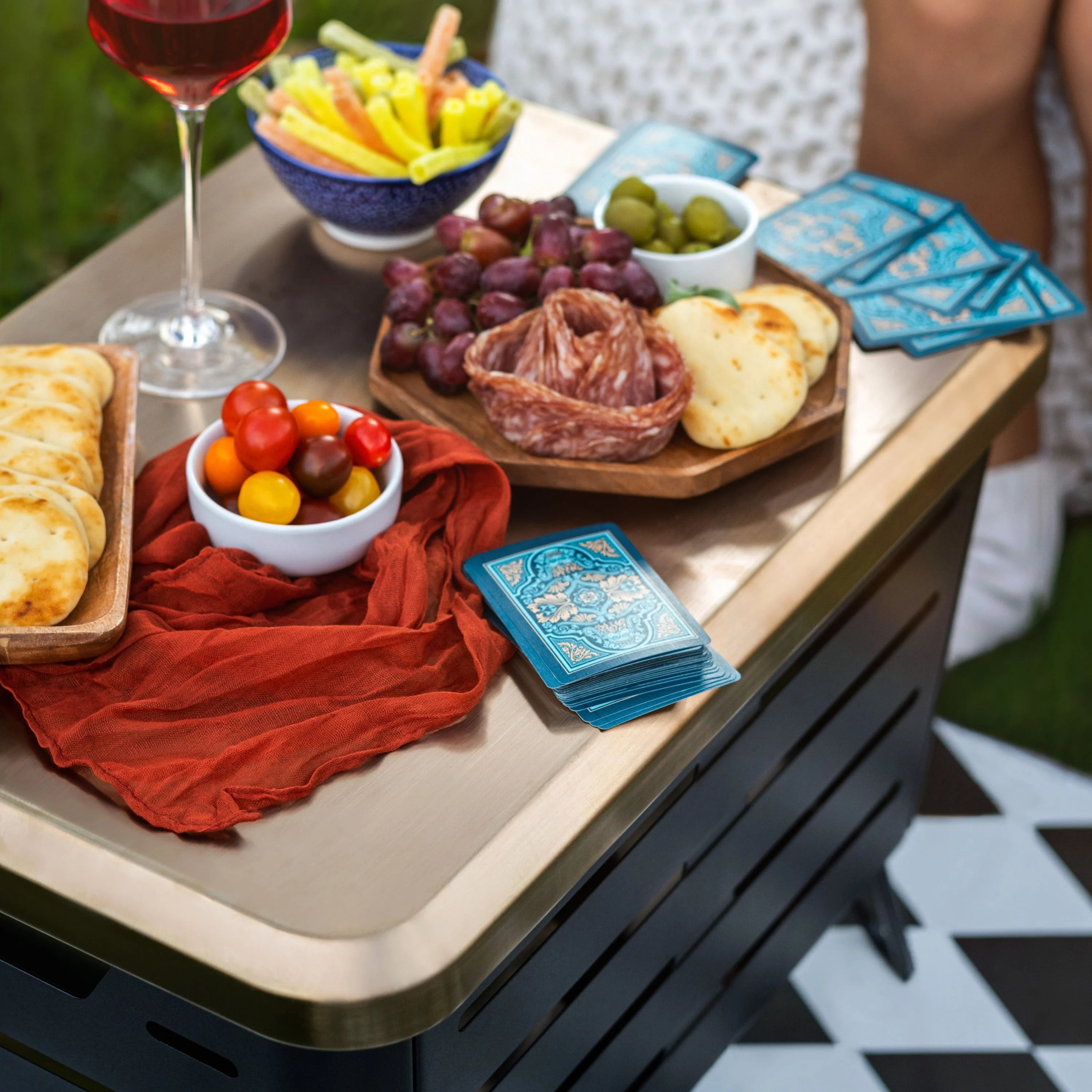 Gold Fire Pit Table Top Cover H564104