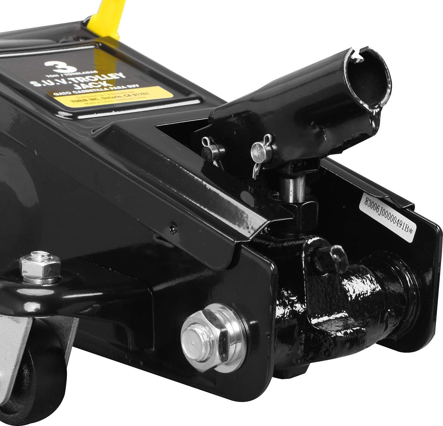 Hydraulic Trolley Floor Jack, 3 Ton (6,000 lb) Capacity, Black G58154