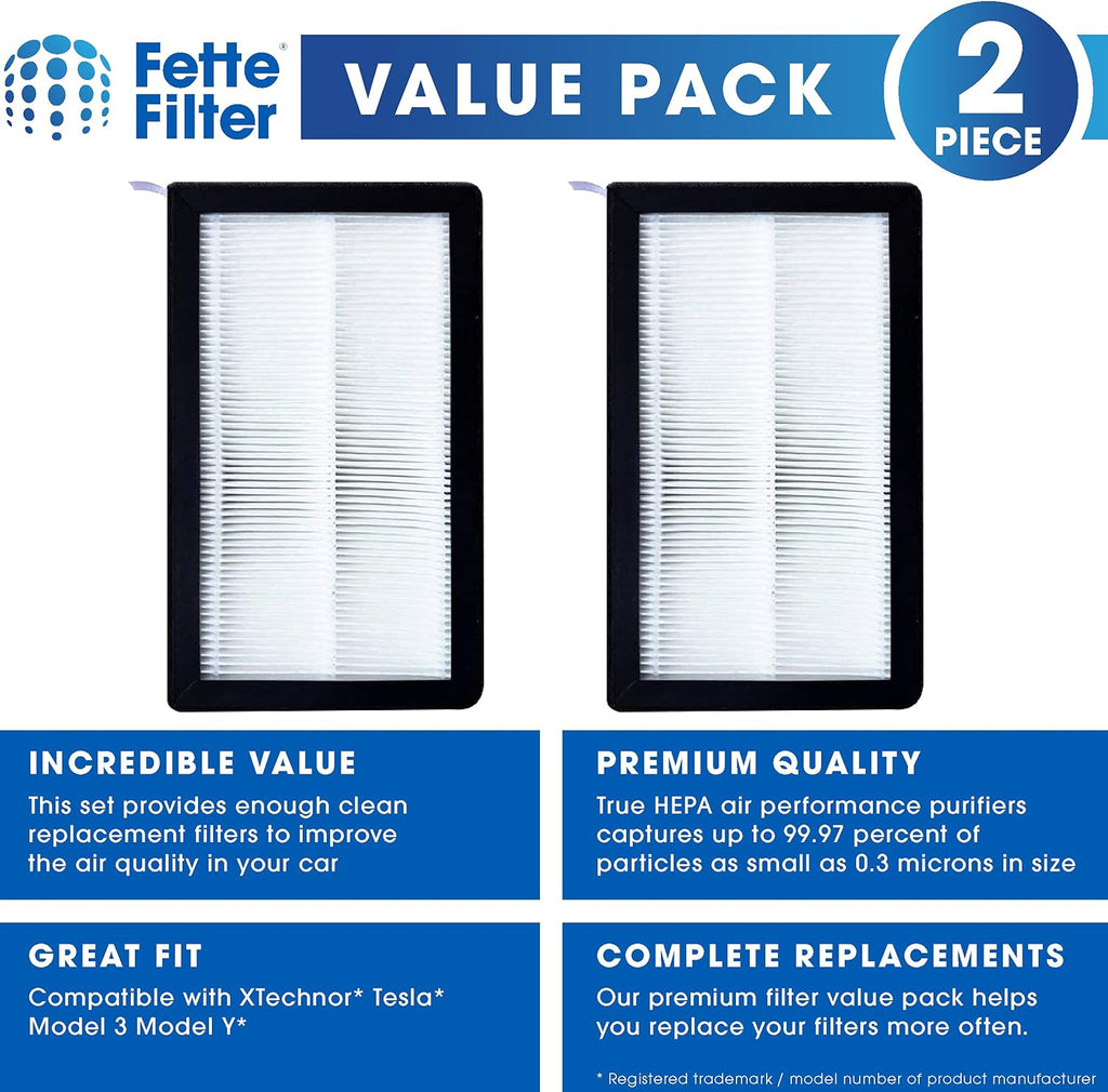 True Hepa Activated Carbon Cabin Air Filter Pack of 2 X85653