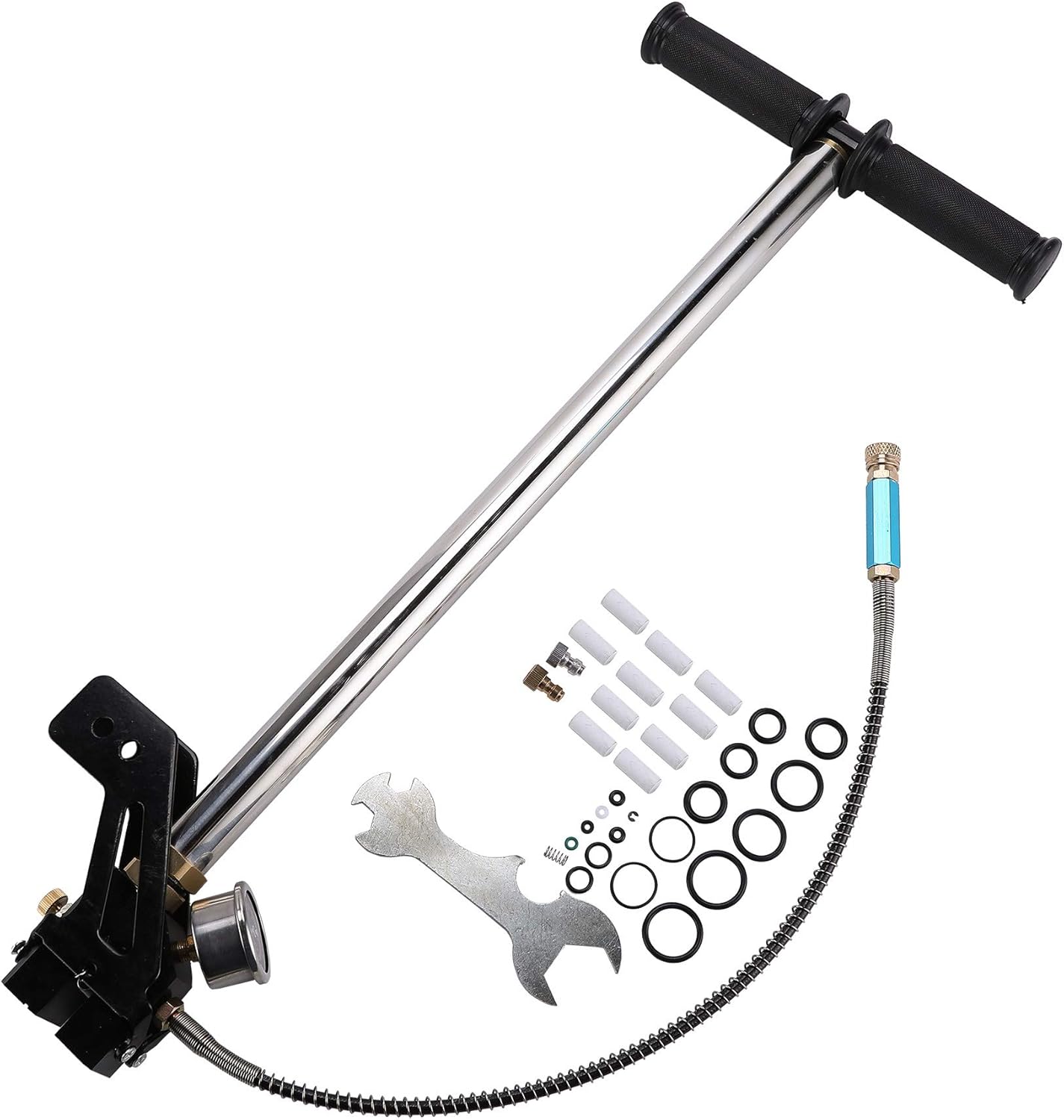 High Pressure Hand Pump Air Rifle Filling Stirrup Pump 40MPA, Stainless Steel, Pack of 2 K941